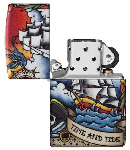 Zippo Nautical Tattoo Design Zippo